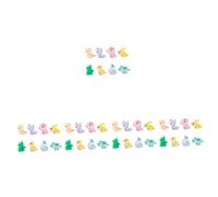 UKCOCO 40pezzi Miniature Resin Cute Dinosaur Figurines for Garden Decor Adorable Landscape Ornaments for Kids and Collectors
