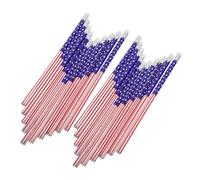 UKCOCO 48 pezzi Matite con Bandiera Usa Stelle per Scuola Ufficio Feste Patriottiche Natale e Dellindipendenza