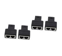 UKCOCO 4pezzi Adattatore Splitter Ethernet Porte Connettore Per Condivisione Rete Tra Due Dispositivi Facile Installazione e Uso Semplice Per Ottimizzare Cavi Corti e Prevenire