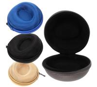 UKCOCO 4pezzi Custodia Rotonda Per Orologio Da Viaggio Cerniera Contenitore Antiurto Per Orologio Da Polso e Smartwatch Pratica Scatola Portatile Per Custodire e Proteggere