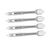 UKCOCO 4pezzi Spazzola Doppia Testa Per Gabbie Per Uccelli Strumento Ergonomico Manico Per Pulire Escrementi Di Uccelli Gabbie Per Pappagalli Cucce e Trespoli