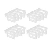UKCOCO 4sets Divisori Per Porta Frigorifero Regolabili in Plastica Organizzatori Per Spazi Frigorifero Separatori Laterali Per Accessori Per Ripiani Del