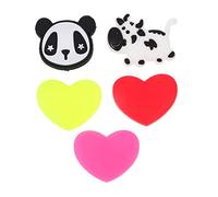 UKCOCO 5 Antivibranti Forma Cuore Silicone per Racchette Tennis Assorbitori Silicone Duraturi e Facili Installare per Amanti del Tennis