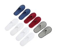 UKCOCO 5 paia Ciabatte Ospiti Colorate in Pile Ciabatte Leggere per Hotel Materiale per Casa Spa e Brevi Vacanze Colore Casuale Colore Casuale