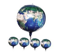 UKCOCO 5 Palloncini Planeta Forma Decorazioni Globo Alluminio Palloncini Resistenti per Feste Compleanno Matrimoni e Party Tema