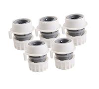 UKCOCO 5 Pezzi Adattatore per per Rubinetto e Lavatrice Connettore Flessibile Resistente Perdite Compatibile con Lavastoviglie e Altri Elettrodomestici