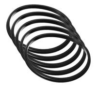 UKCOCO 5 Pezzi Anello di Tenuta in Silicone per Bottiglia e Coperchio Nero | Accessorio Rotondo Essenziale, Sicuro per Alimenti, Facile da Pulire, Resistente al Calore, Chiusura Affidabile