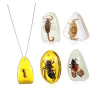 UKCOCO 5 Pezzi Ciondoli in Pietra Naturale e Resina Per Piercing Adatti Per Collane e Bracciali Fai Da Te Ornamento