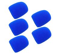 UKCOCO 5 pezzi Coperture Microfono in Schiuma Spessa Antivento e Antispruzzo per Microfono Portatile per Karaoke Concerti e Registrazioni Protezione Resistente e Isolamento Acustico