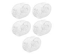 UKCOCO 5 pezzi Dispenser Trasparenti per Nastro Adesivo Washi Portatile in Plastica Taglierina Sicura con Seghettato per Taglio Preciso e Pratico Uso Quotidiano
