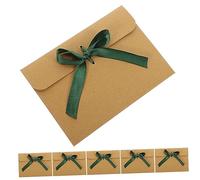 UKCOCO 50 pezzi Buste Kraft Vintage con Scuro Buste Letter Holder Opache per Inviti Matrimonio Compleanni e Biglietti Carta Retro per Documenti e