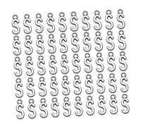 UKCOCO 50 pezzi Ciondoli Lettera S in Antica Argento Accessori Gioielli Te per Collane e Braccialetti Pendenti Resistente e Creativo per Decorazioni Personalizzate