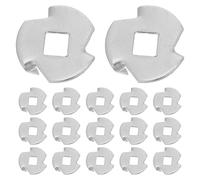 UKCOCO 50 Pezzi Piastra Fissatrice in Acciaio Inox 304 a 3 Punte per Macinapepe Manuale, Ricambi Compatibili Base Macinasale, Facile Installazione per Cucina Domestica e Professionale