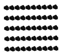 UKCOCO 50 Pezzi presa antipolvere rj45 Caricatore spina della porta di ricarica Copertura antipolvere RJ Coperture antipolvere RJ tappi porta hub ethernet spina della porta dell'hub Black