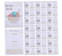UKCOCO 50 Pezzi Schede Ricette Doppia Faccia per Appunti di Cucina Foglio Compatto per Uso Quotidiano per DIY Diet Cards e Note Ricetta Design e Superficie Liscia per Scrittura Creativa