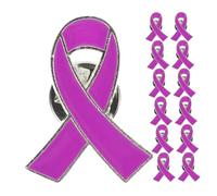 UKCOCO 50 pezzi Spille Nastro Consapevolezza in Lega Smaltata Spille Metallo per Donazioni e Salute Distintivi Solidarietà per Uso Quotidiano e Campagne Benefiche