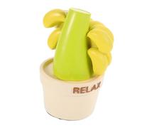 UKCOCO 56a Funny Potted Banana Decorative Desktop Ornament Fake Fruits Model for Photography and Home Decor Wealth Flower Accent for Living Room and Office Desk Decoration