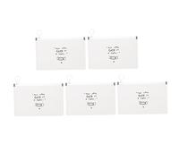 UKCOCO 5pezzi Contenitore Portatile Per Mascherine Flessibile e Riutilizzabile Organizer Antipolvere Per Maschere Per Uso e Colore Bianco