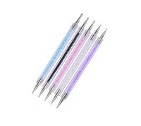 UKCOCO 5pezzi Penna per Unghie Punta Pois Kit di Strumenti per Nail Art Pennini per Punti Vie Penna per Punti Strumento per Marmorizzare Colore Casuale