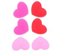 UKCOCO 6 Ammortizzatori Tennis Vibration Dampener Silicone Forma Cuore Antivibrazione per Racchette Assorbitori Urti per Controllo e Comfort Facili Installare Colori Rosso e Rosa