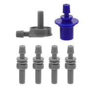 UKCOCO 6 Connettori Adattatori per Fascia da Braccio Misuratore Pressione Sanguigna, Connettori Aria Tubo 5mm e 11mm, Ricambio per Monitor Digitali, Installazione Semplice per Uso