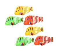 UKCOCO 6 Giocattoli da Bagno Vento da Cartoon Colorati Giocattoli per Sviluppo Motorio e Coordinazione Divertenti Decorazioni per Natale e Giochi Acquatici