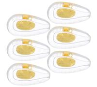 UKCOCO 6 Paia Naselli Occhiali Nucleo Metallico in Silicone Oro, Antiscivolo e Resistenti alla Deformazione per Esperienza Confortevole, per Occhiali da Vista
