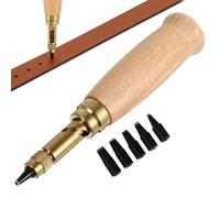 Ukcoco 6 pcs DIY Cuir Punch Ensemble en alliage d'acier automatique creux Punch Conséquence 1.5 mm 2 mm 2.5 mm 3 mm 3.5 mm 4 mm