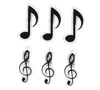 UKCOCO 6 Pezzi Clip Porta Spartiti in Metallo Nero Resistente, Morsetto Per Libri Di Musica Forte e Semplice, Clip Note Musicali Per Fissare Spartiti in Modo Stabile