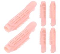 UKCOCO 6 Pezzi Clip Volumizzanti per Chioma in Abs Rosa, Leggere e Portatili, Perfette per Modellare e Sollevare le Radici, per Ragazze e Donne