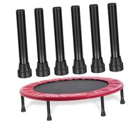 UKCOCO 6 Pezzi Coperture Gambe Tappeto Antiscivolo in Acciaio Inossidabile Ricambio Piedi Tappeto con Base in Gomma Resistente alle Intemperie per Uso Esterno Supporto Stabile e Sicuro