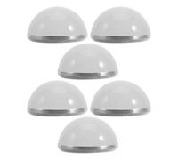 UKCOCO 6 pezzi Coprilampada per lampada da bagno, paralume a mezza sfera di | Paralume di ricambio in plastica da 2x2x1,2 pollici per lampadina, copertura rotonda per luci LED per specchiere da trucco.