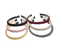 UKCOCO 6 pezzi Fascia Intrecciata Sintetica Leggera e Naturale Accessorio per Adatta per Quotidiano Feste e Matrimoni Colori Misti