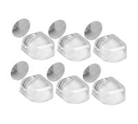 UKCOCO 6 Pezzi Fermaporte Magnetico per Camera da Letto Fermaporta in Silicone Trasparente con Supporto Magnetico e Montaggio Pavimento Autoadesivo Protezione Parete Antirumore Forare