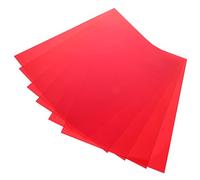 UKCOCO 6 Pezzi Filtri in Gel di Pvc Rosso per Controllo Movimento Occhi e Trasmissione Colore, Leggeri per Scrapbook e Album di Memorie