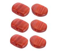 UKCOCO 6 Pezzi Oval Resin Guitar Tuning Peg Knobs High Precision Replacement Buttons Ergonomic Grip For Acoustic Electric Folk Guitars Accessories