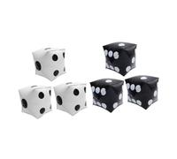 UKCOCO 6 pezzi Palloncini Forma Dado in Alluminio per Festa Tema Gioco Decorazioni Eleganti per Compleanni Bridal Shower e Festival