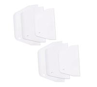 UKCOCO 6 pezzi Raschietti per Impasto Trapezoidali per Utensili per Raschiare e Preparare Pasta Torte e Verdure per Grigliate e Ghisa