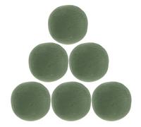 UKCOCO 6 Pezzi Spugna per Fiori Bagnata e Asciutta 12 CM Blocchi Rotondi Supporto Floreale per Composizioni Fai da Te Casa Ufficio Decorazioni Feste San