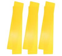 UKCOCO 6 Pezzi Tappeto Segnaletico Rettangolare Giallo in PVC | Riutilizzabile, Buona Tenuta, per Lezioni in Palestra e Delimitare Aree, Design Creativo, Forma Piatta