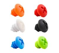 UKCOCO 6 pezzi Tappi Bottiglia Vino in Silicone Alimentare Tappi Riutilizzabili per Vino e Bevande Chiusura Ermetica Spreco Bar e Feste Colore Casuale Colore Casuale