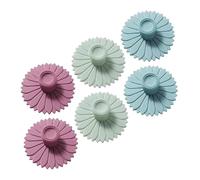 UKCOCO 6 Pezzi Tappi in Silicone per Tazze Coperture Antisversamento per Bicchieri in Vetro e Ceramica Sigillanti e Riutilizzabili Protezione da Polvere e Conservazione Calore Freddo