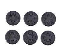 UKCOCO 6 Pezzi Tappi per Pedali Chitarra Elettrica Neri Antiscivolo in Plastica Bordi Lisci, Accessori Protettivi per Effetti Chitarra per Musicisti e Principianti