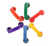 UKCOCO 6 pezzi Telefono Educativo Plastica per Didattico Leggero e Compatto per Sviluppo e Coordinazione Mano Set per Riconoscimento Forme e Socializzazione