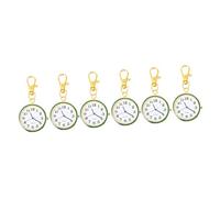 UKCOCO 6 Pz orologio da tasca l'infermiera guarda la clip orologi digitali orologio in silicone regali per infermiere i regali carino portachiavi distintivo Regalo Da donna Lega di zinco
