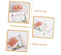 UKCOCO 60 pezzi Fermagli Ufficio Decorativi Metallo Elettroplaccato Rosé Clip Carta Piccole Geometriche per Documenti Foto e Facili Usare e Portare