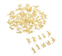UKCOCO 60 Pezzi Ornamenti in Metallo per Custodia Telefono, Decorazioni Delicate e Leggere, Colore Oro, per Crafting e Epoxy Resin Craft Stili multipli