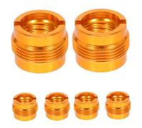 UKCOCO 6pezzi Adattatore Filettato per Asta Microfonica Convertitore Vite Compatibile Dado del Supporto da Realizzato in Rame Resistente per Studio e Trasporto