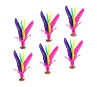 UKCOCO 6pezzi Giocattolo Cinese Jianzi Giocattoli Sportivi Volani Giocattolo Per Esercizi Jianzi Tradizionale Cinese Volani Da Calcio Per Ragazzo Ragazza e Adulti