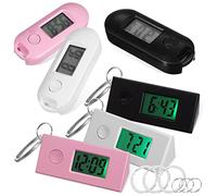 UKCOCO 6pezzi Orologio Portachiavi Digitale Mini Da Tasca Elettronico Moschettone Orologio Digitale Per Ragazzo Ragazza Ragazza Studenti Infermieri Lavoro Studio Esami